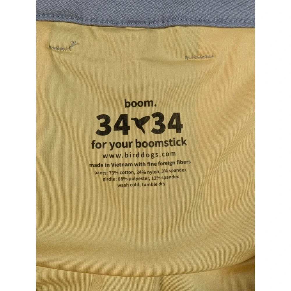 Birddogs Boomstick Mens 34x34 Grey Performance Chino Pants Cotton Blend Stretch